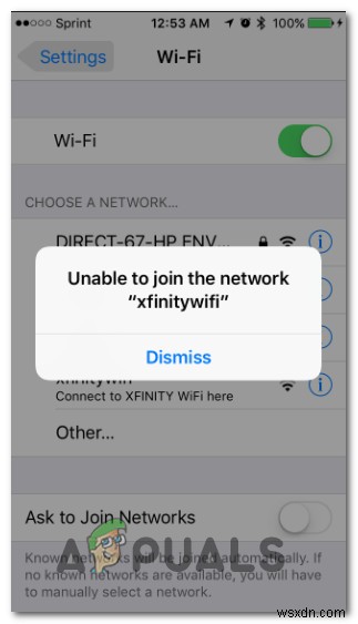 วิธีแก้ไข  Xfinity Wi-Fi HotSpot ไม่ทำงาน  