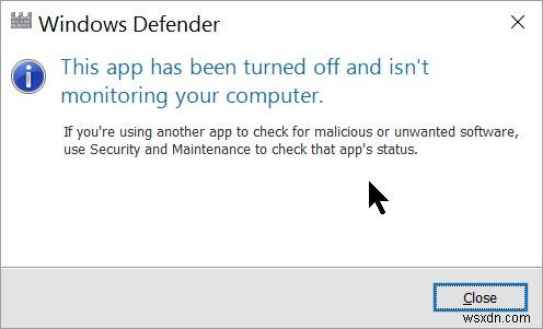 วิธีแก้ไข Windows Defender ไม่เปิดขึ้น 