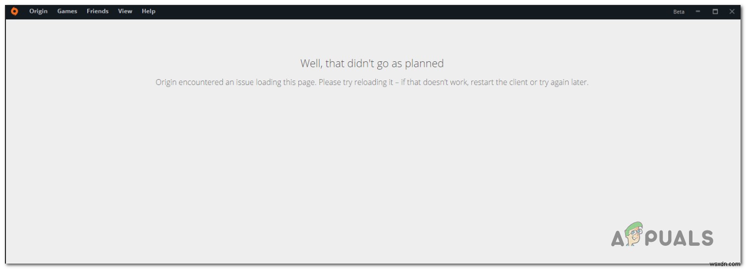 วิธีแก้ไข Origin พบปัญหาขณะโหลดหน้านี้ 