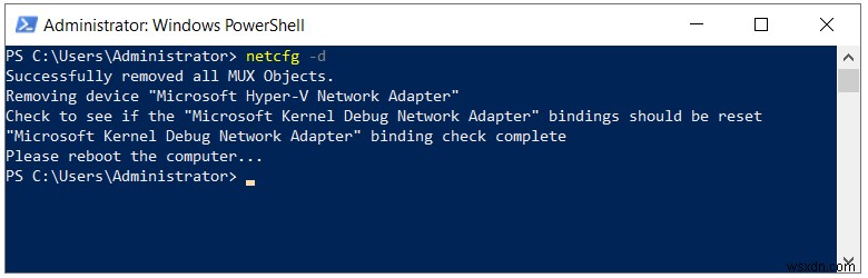 แก้ไข:ไม่สามารถสร้าง Hyper-V 2019 Virtual Switch (ข้อผิดพลาด 0x80070002) 