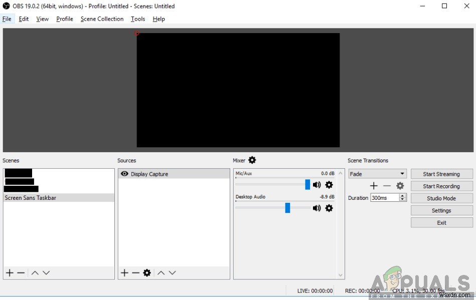 วิธีแก้ไขปัญหาหน้าจอดำใน OBS Studio 
