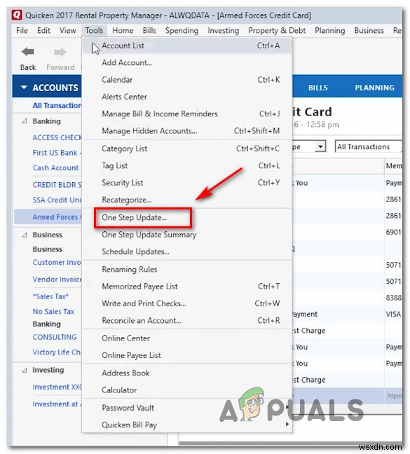 วิธีแก้ไขข้อผิดพลาด Quicken CC-502 