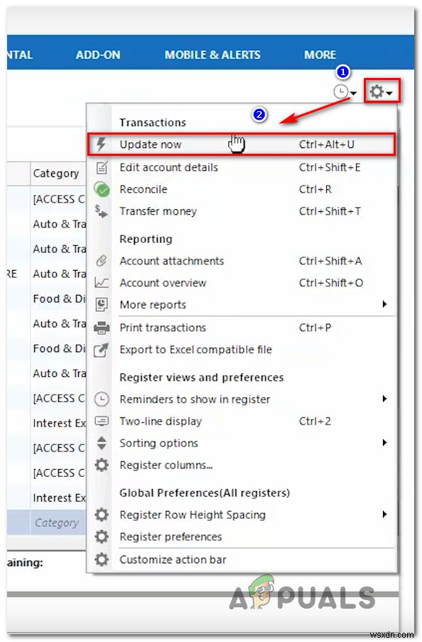 วิธีแก้ไขข้อผิดพลาด Quicken CC-502 