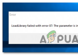 แก้ไข:ข้อผิดพลาด 87  พารามิเตอร์ไม่ถูกต้อง  