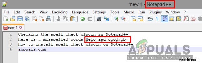 วิธีการติดตั้งปลั๊กอินตรวจสอบการสะกด Notepad++ 