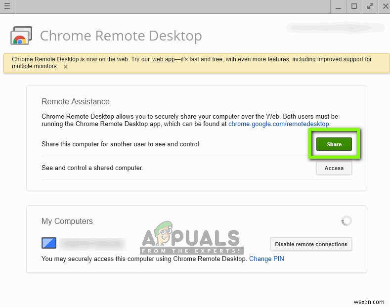 แก้ไข:Chrome Remote Desktop ไม่ทำงาน 