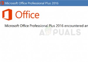 แก้ไข:Microsoft Office Professional Plus 2016 พบข้อผิดพลาดระหว่างการติดตั้ง 