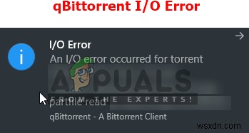 แก้ไข:qBittorrent I/O Error 