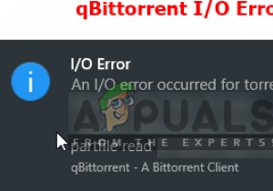 แก้ไข:qBittorrent I/O Error 