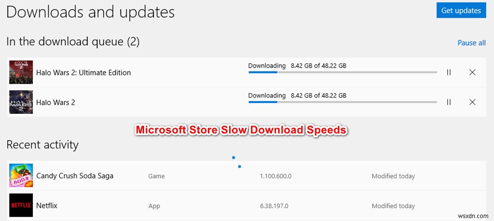 แก้ไข:ดาวน์โหลดช้าของ Microsoft Store 