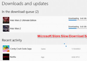 แก้ไข:ดาวน์โหลดช้าของ Microsoft Store 