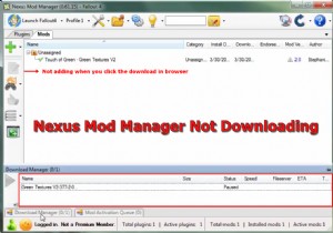 แก้ไข:Nexus Mod Manager ไม่ดาวน์โหลด 