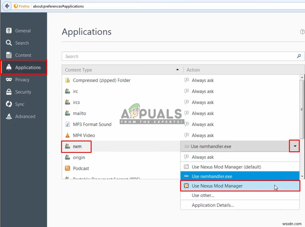 แก้ไข:Nexus Mod Manager ไม่ดาวน์โหลด 