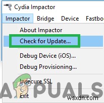 แก้ไข:Cydia Impactor ไม่ทำงาน 