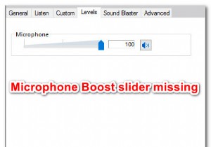 วิธีรับตัวเลือก Microphone Boost ใน Windows 10 