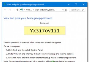 วิธีเรียกหรือดูรหัสผ่านโฮมกรุ๊ปใน Windows 10 