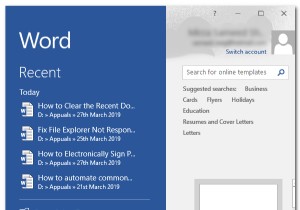 วิธีล้างหรือปิดใช้งานรายการเอกสารล่าสุดใน Microsoft Word 