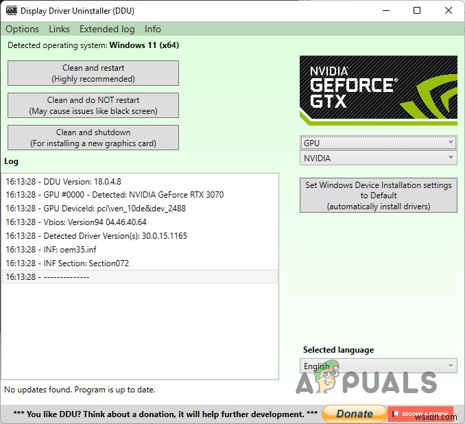 จะแก้ไข GeForce Experience Error Code 0x0001 บน Windows ได้อย่างไร? 