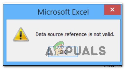 แก้ไข:การอ้างอิงแหล่งข้อมูลไม่ถูกต้องใน Excel 