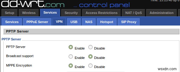 วิธีตั้งค่า VPN บนเราเตอร์ DD-WRT 