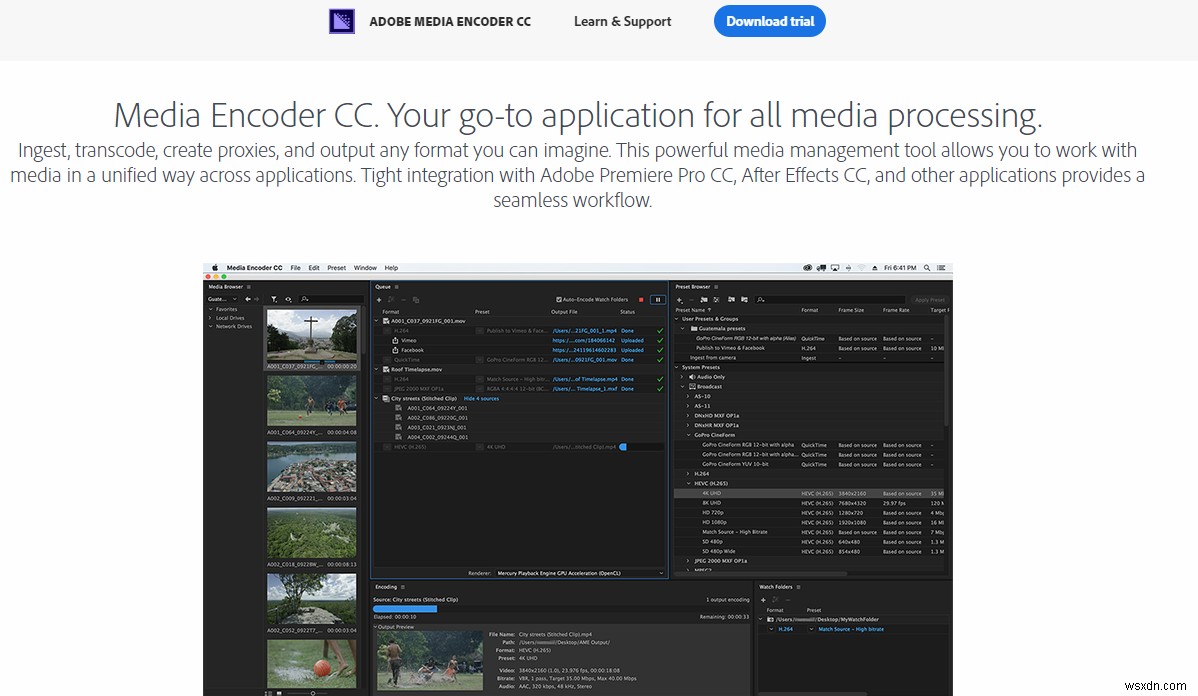 แก้ไข:ไม่ได้ติดตั้ง Adobe Media Encoder 