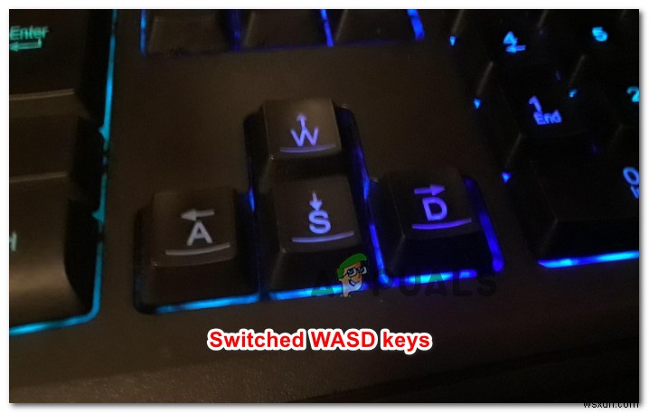 แก้ไข:WASD และปุ่มลูกศรถูกสลับ 