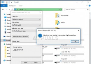แก้ไข:Windows ไม่สามารถทำการฟอร์แมตให้เสร็จสมบูรณ์ 