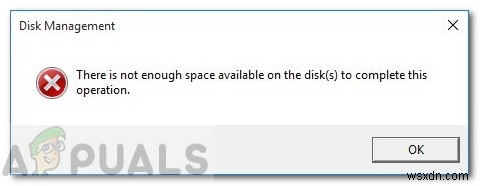 การแก้ไข:มีพื้นที่ไม่เพียงพอบนดิสก์เพื่อดำเนินการนี้ให้เสร็จสิ้นใน Windows 10 