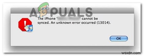 แก้ไข:ข้อผิดพลาด iTunes 13014 