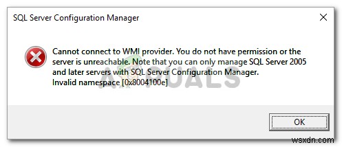 แก้ไข:ไม่สามารถเชื่อมต่อกับผู้ให้บริการ WMI บน Windows 10 