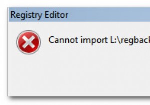 แก้ไข:เกิดข้อผิดพลาดในการเข้าถึง Registry 