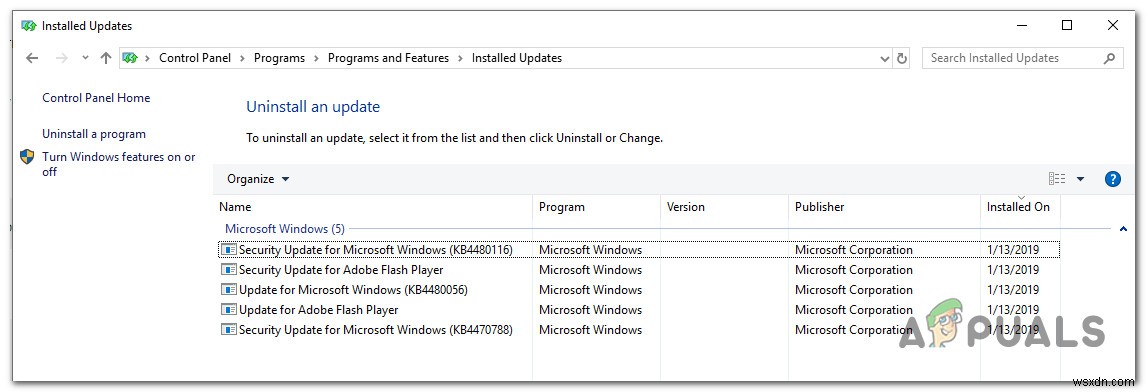 แก้ไข:ข้อผิดพลาดในการอัปเดต Windows 0xca00a000 