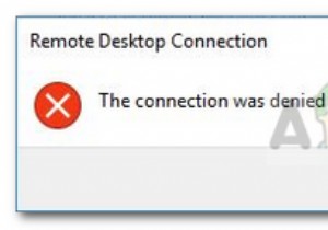 แก้ไข:การเชื่อมต่อถูกปฏิเสธเนื่องจากบัญชีผู้ใช้ไม่ได้รับอนุญาตสำหรับการเข้าสู่ระบบระยะไกล 