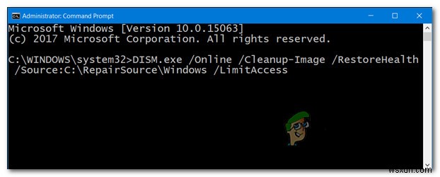 แก้ไข:ข้อผิดพลาด DISM 87 บน Windows 10 