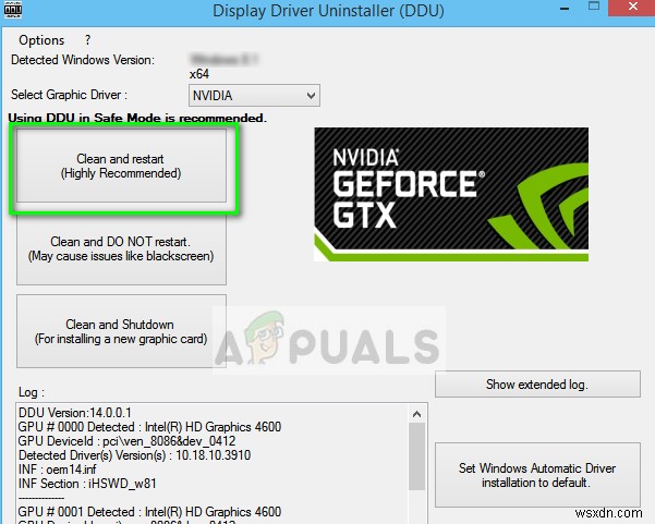 แก้ไข:GeForce Experience ไม่สามารถดึงการตั้งค่าได้ 