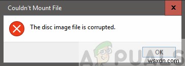 แก้ไข:ไฟล์ภาพดิสก์เสียหายใน Windows 10 