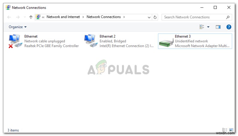 แก้ไข:Ethernet Undentified Network บน Windows 10 