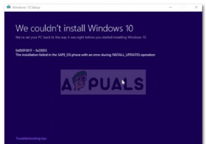 แก้ไข:ข้อผิดพลาด Windows Update 0x800F081F 