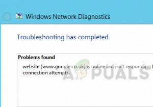 แก้ไข:เว็บไซต์ออนไลน์ แต่ไม่ตอบสนองต่อความพยายามในการเชื่อมต่อ 