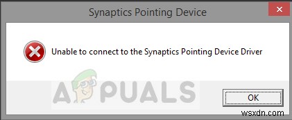 แก้ไข:ไม่สามารถเชื่อมต่อกับ Synaptics Pointing Device Driver 