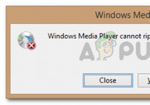 แก้ไข:Windows Media Player ไม่สามารถฉีกหนึ่งแทร็กขึ้นไปจากซีดี 