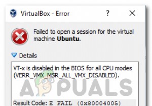 แก้ไข:VT-X ถูกปิดใช้งานใน Bios สำหรับโหมด CPU ทั้งหมด (Verr_Vmx_Msr_All_Vmx_Disabled) 