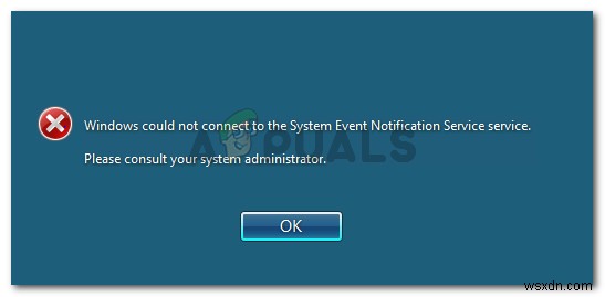 แก้ไข:Windows ไม่สามารถเชื่อมต่อกับบริการแจ้งเตือนเหตุการณ์ของระบบ 
