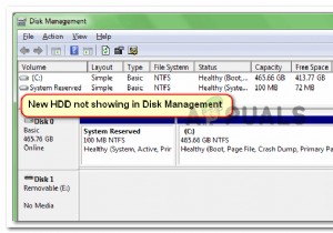 แก้ไข:ฮาร์ดไดรฟ์ใหม่ไม่แสดงในการจัดการดิสก์ 
