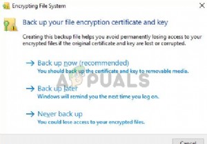 คืออะไร:การเข้ารหัสระบบไฟล์  efs  