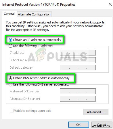 แก้ไข:ไม่ได้เปิดใช้งาน DHCP สำหรับ Ethernet 