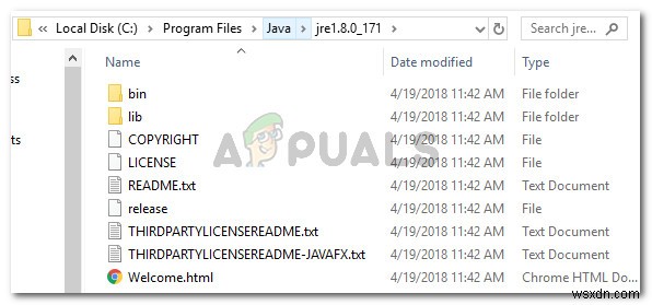 แก้ไข:รีจิสทรีอ้างถึง Java Runtime Environment . ที่ไม่มีอยู่จริง 