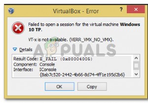 แก้ไข:vt-x ไม่พร้อมใช้งาน (verr_vmx_no_vmx) 
