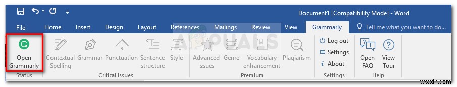 วิธีใช้ไวยากรณ์กับ Microsoft Word ฟรี 