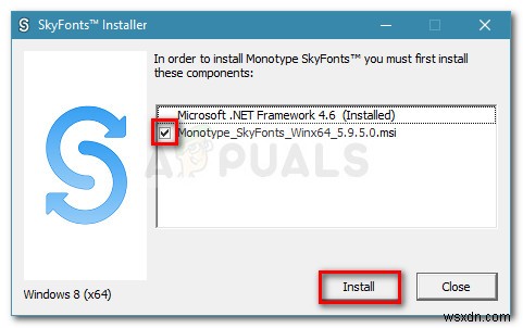 วิธีการติดตั้งฟอนต์ด้วย SkyFonts บน Windows 